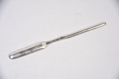Double cuillère à moelle en argent. M.O....