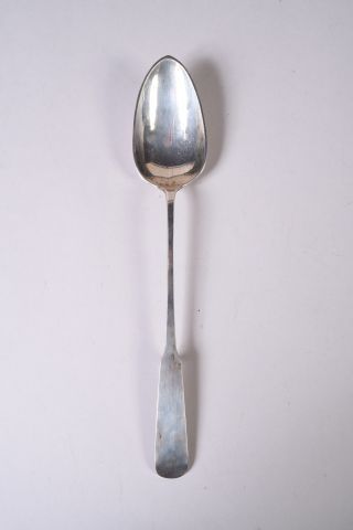 Cuillère à ragoût en argent, modèle uniplat,spatule...