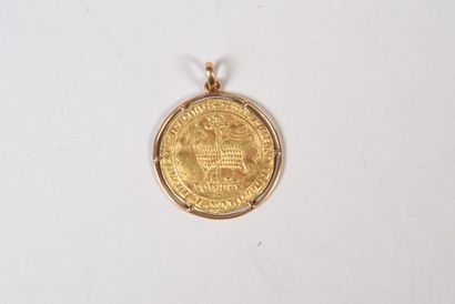 Ecu d'or de Jean II le bon, Mouton d'or monté...