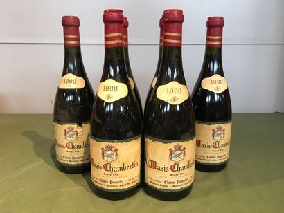 6 bouteilles Mazis Chambertin GC 1990 Clovis...