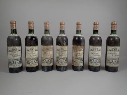 7 bouteilles Château Simone rosé 1996 Palette,...