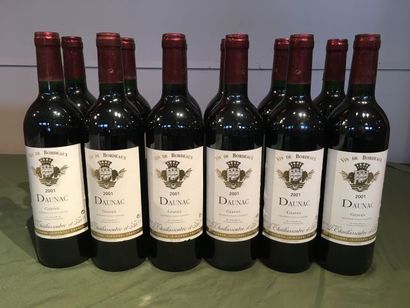 12 bouteilles Daunac 2001 Graves