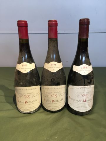 2 bouteilles : Vosne Romanée 1991 Les vins...