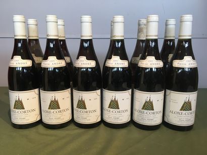 12 bouteilles Aloxe Corton 1995 Pierre André,...