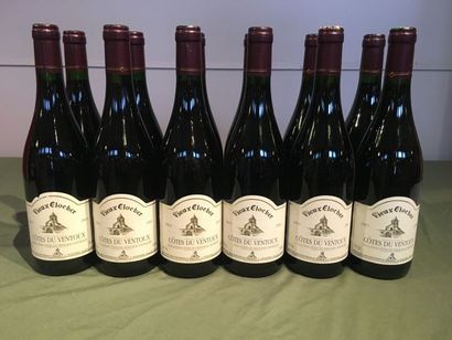 12 bouteilles Ventoux Vieux Clocher 2003...
