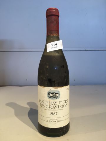1 bouteille Santenay 1er Cru Les Gravières...
