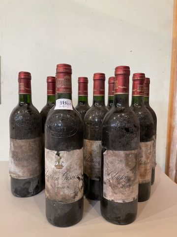 11 bouteilles Château Giscours 1987 Margaux,...