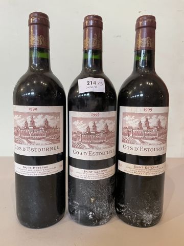 3 bouteilles Château Cos d'Estournel 1999...