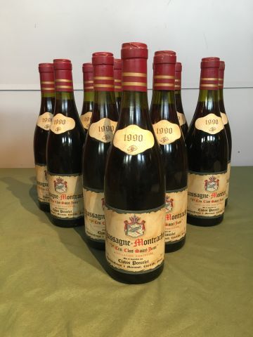 12 bouteilles Chassagne Montrachet 1er Cru...