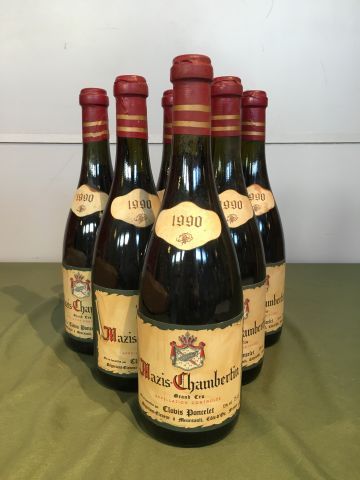 6 bouteilles Mazis Chambertin GC 1990 Clovis...
