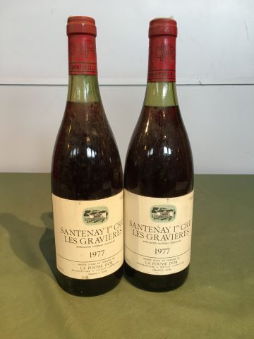 2 bouteilles Santenay 1er Cru Les Gravières...