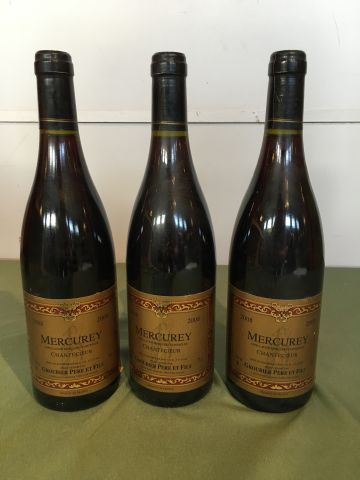 3 bouteilles Mercurey Chantecoeur 2008 Groubier...