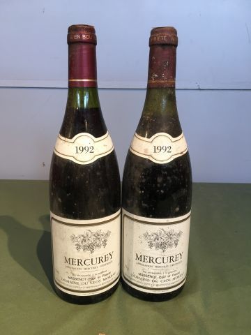 2 bouteilles Mercurey 1992 Domaine du Clos...