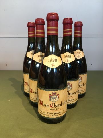 6 bouteilles Mazis Chambertin GC 1990 Clovis...
