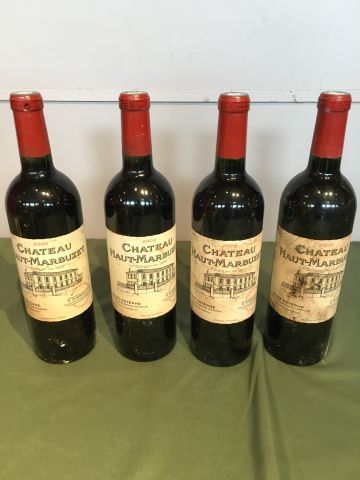 4 bouteilles Château Haut Marbuzet 2009 Saint...
