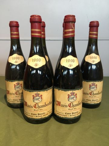 6 bouteilles Mazis Chambertin GC 1990 Clovis...