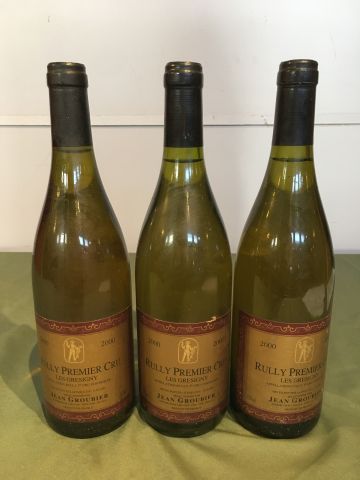 3 bouteilles Rully Les Gresigny 2000 Jean...