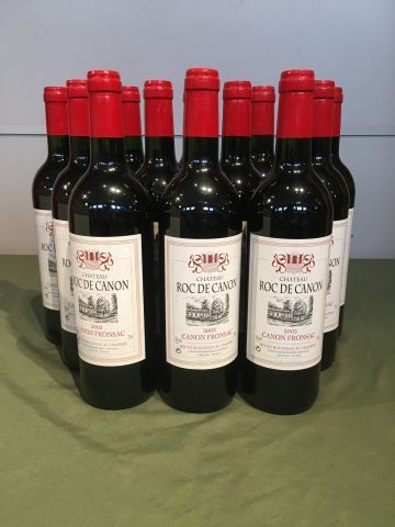 12 bouteilles Château Roc de Canon 2002 Canon...
