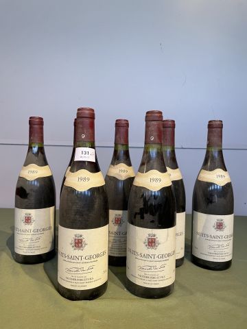 7 bouteilles Nuits Saint Georges 1989 Vaucher...