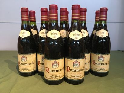 12 bouteilles Pommard 1990 Clovis Poncelet,...