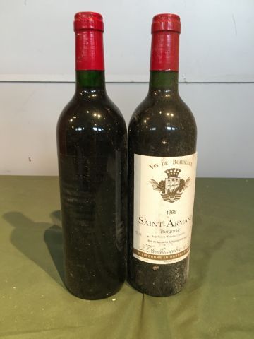 9 bouteilles Saint Armand 1998 Bergerac,...