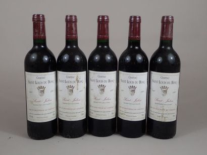5 Bouteilles Château Saint Louis du Bosq...