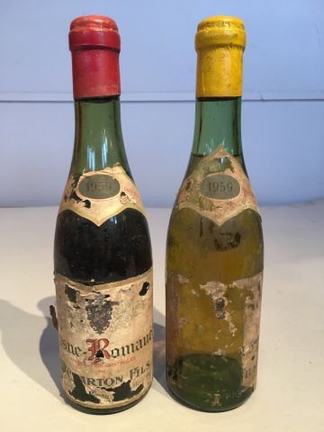 1 demi- bouteille : Vosne Romanée 1959 Charton...