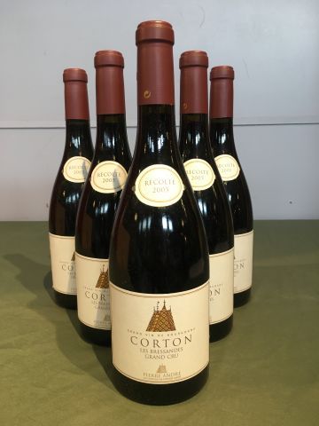 6 bouteilles Corton les Bressandes GC 2005...