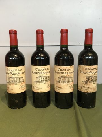 4 bouteilles Château Haut Marbuzet 2009 Saint...