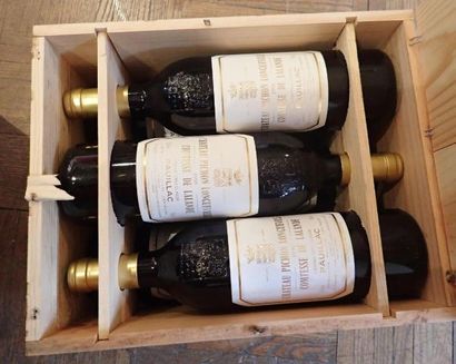 6 bouteilles Château Pichon Comtesse 1998...