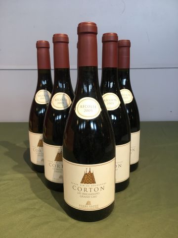 6 bouteilles Corton les Bressandes GC 2005...