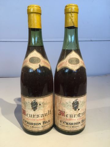 2 bouteilles Meursault 1959 Charton Fils,...