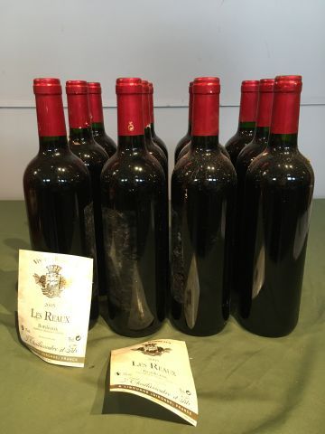 12 bouteilles Les Reaux 2005 Bordeaux, en...