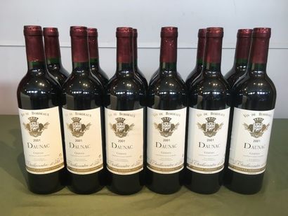 12 bouteilles Daunac 2001 Graves