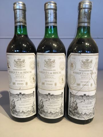3 bouteilles Espagne, Herederos del Marqués...