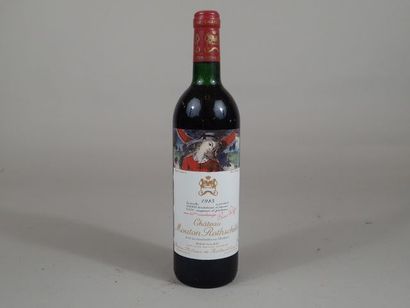 1 Bouteille Château Mouton Rothschild 1985...