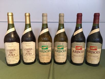 2 bouteilles : Côtes du Jura Poulsard 1992...