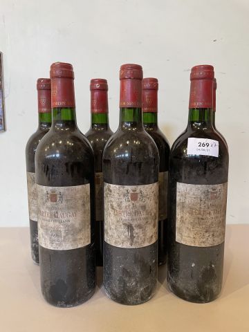 7 bouteilles Château Tertre Daugay 1998 Saint...