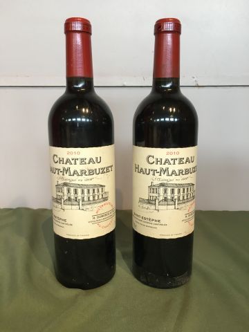 2 bouteilles Château Haut Marbuzet 2010 Saint...