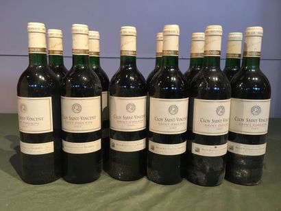 12 bouteilles Clos Saint Vincent 1985 Saint...