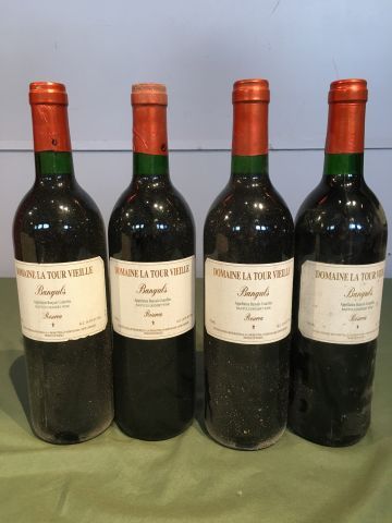 4 bouteilles Banyuls Reserva Domaine la Tour...