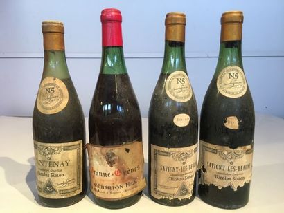 2 bouteilles : Savigny les Beaune Nicolas...