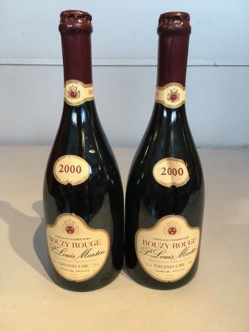 2 bouteilles Bouzy rouge Grand Cru 2000 P....