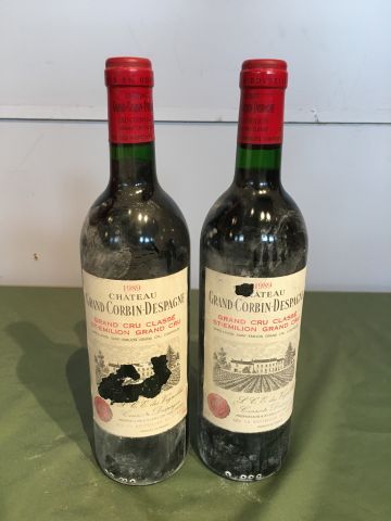 2 bouteilles Château Grand Corbin Despagne...