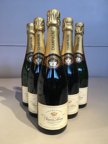 6 bouteilles Champagne Veuve Leroy Cuvée...