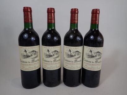 4 bouteilles Château du Moulin 1995 Puisseguin...