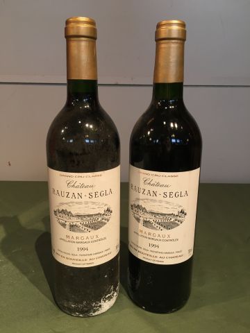 2 bouteilles Château Rauzan Ségla 1994 Margaux,...
