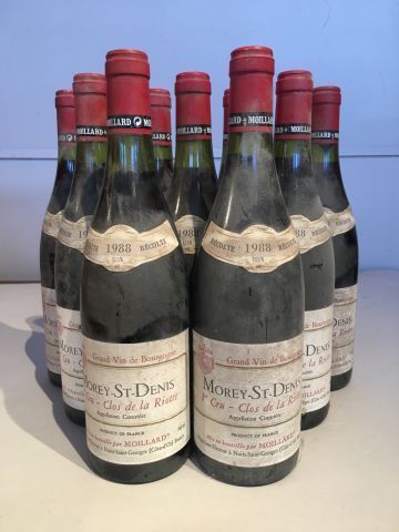 9 bouteilles Morey Saint Denis 1er Cru Clos...