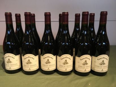 12 bouteilles Ventoux Vieux Clocher 2003...