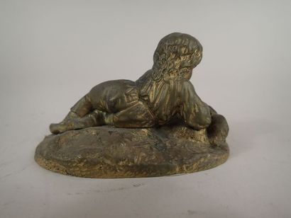 LEBLANC (XIXème siècle). « Enfant allongé...